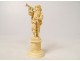 Small ivory statuette sculpture Dieppe musketeer nineteenth sword character