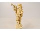 Small ivory statuette sculpture Dieppe musketeer nineteenth sword character