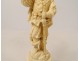 Small ivory statuette sculpture Dieppe musketeer nineteenth sword character