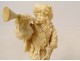 Small ivory statuette sculpture Dieppe musketeer nineteenth sword character