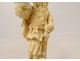Small ivory statuette sculpture Dieppe musketeer nineteenth sword character