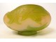Emile Gallé glass paste vase cut Art Nouveau ivy leaves late 19th century