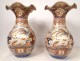 Pair of large Imari porcelain vases Japan dragon phoenix gilding XIXth century