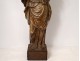 Religious statue Virgin and Child Jesus wood carved polychrome XVIII