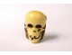 Bead of rosary carved dead head Christ Vanity Memento Mori Skull XIXth