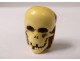 Bead of rosary carved dead head Christ Vanity Memento Mori Skull XIXth