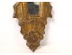 Italian ice mirror carved gilded wood shell foliage XIXth century