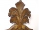 Italian ice mirror carved gilded wood shell foliage XIXth century