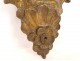 Italian ice mirror carved gilded wood shell foliage XIXth century