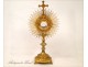 Monstrance Monstrance gilded copper cross 20th