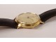 Longines Swiss wristwatch solid gold 18K mechanical 1957 vintage XXth