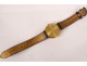 Longines Swiss wristwatch solid gold 18K mechanical 1957 vintage XXth