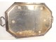 Large silvered bronze serving tray Maison Cardeilhac Paris late 19th century