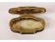 Small gilt brass tortoiseshell box early 19th century