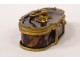 Small gilt brass tortoiseshell box early 19th century