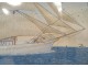 Marine gouache ex-voto two-masted boat Couëdel Marie Suzanne Bordeaux 19th