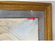 Marine gouache ex-voto two-masted boat Couëdel Marie Suzanne Bordeaux 19th