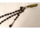 Rosary rosary Christ Cross Crucifix Ebony wood Saint Mary XIXth century