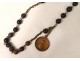 Rosary rosary Christ Cross Crucifix Ebony wood Saint Mary XIXth century