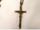 Rosary rosary Christ Cross Crucifix Ebony wood Saint Mary XIXth century