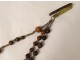 Rosary rosary Christ Cross Crucifix Ebony wood Saint Mary XIXth century