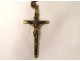 Rosary rosary Christ Cross Crucifix Ebony wood Saint Mary XIXth century