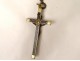 Rosary rosary Christ Cross Crucifix Ebony wood Saint Mary XIXth century