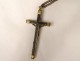 Rosary rosary Christ Cross Crucifix Ebony wood Saint Mary XIXth century