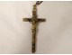 Rosary rosary Christ Cross Crucifix Ebony wood Saint Mary XIXth century