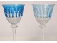 10 Rhine Roemers crystal wine glasses Saint-Louis color model Tommy XXth