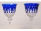 10 Rhine Roemers crystal wine glasses Saint-Louis color model Tommy XXth