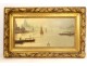HST navy painting Dutch school port boats Netherlands Holland XIXth