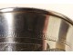 Russian solid silver vodka cup Moscow monuments foliage 62gr XIXth