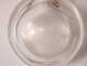 Crystal salt bottle cut glass solid silver 1882 XIXth century