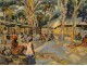 HSP Painting Scene Market Africa Rwanda André Hallet 20th