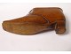 Snuff box carved wood shoe shoe Popular Art XIXth century