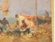 HST marine painting landscape South France fishermen boats Martigues XIXth