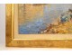 HST marine painting landscape South France fishermen boats Martigues XIXth