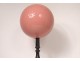 Wig ball pink blown glass support blackened wood XIXth century