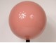 Wig ball pink blown glass support blackened wood XIXth century