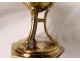 Egg cup Empire silver vermeil palmettes claw feet Old man 48gr XIXth