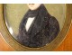 Pair of miniature portraits of young men Sabatier Restoration 19th century
