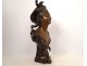 Bronze sculpture bust young woman Hippolyte Moreau Art Nouveau XIXth century