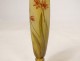 Vase piedouche glass paste Daum Nancy flowers lilies lilies Art Nouveau XIXth