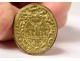 Seal stamp of chatelaine gilded metal coat of arms coat of arms XIXth century