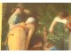 HST table Emile Lévy women children garden statue picker berries XIXth