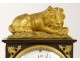 Pendulum Return from Egypt bronze lion lying sphinx First Empire XIXth