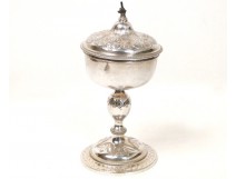 Silver ciborium Minerva Dejean Martin 19th