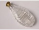 Crystal salt bottle cut glass gilded metal XIXth century