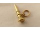 Key watch key solid gold 18 carats PB 1.12gr XIXth century